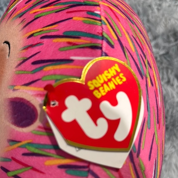 Ty Pink Hedgehog Plush with Colorful Spikes - Picture 6 of 6